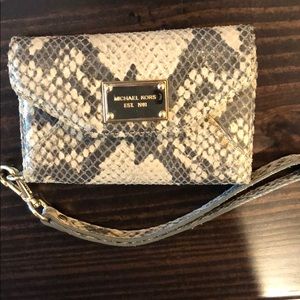 Michael Kors snakeskin wallet